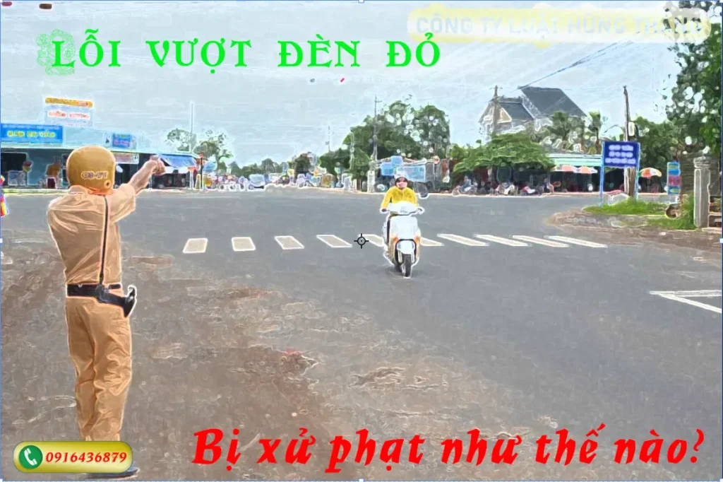 Lỗi vượt đèn đỏ bị xử phạt như thế nào?